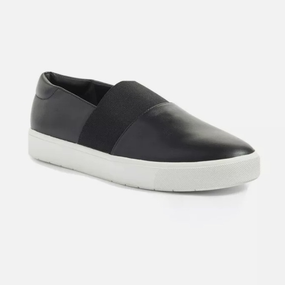 Vince Corbin Slip‎ On Leather Sneaker in Black Size 8 - Picture 8 of 8